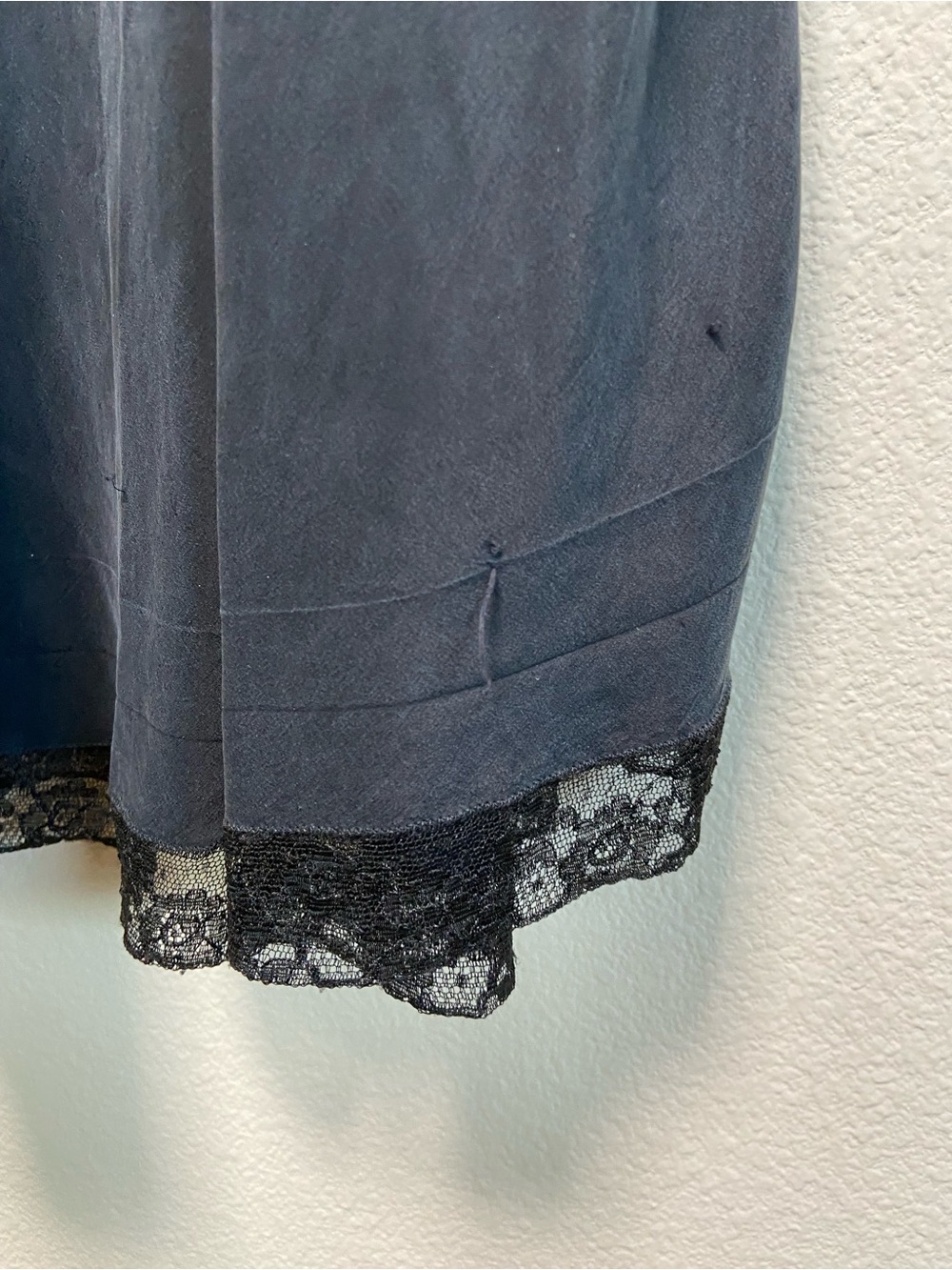 Vintage Barbizon Silk Slip Dress Small Lace Trim - Picture 6 of 8